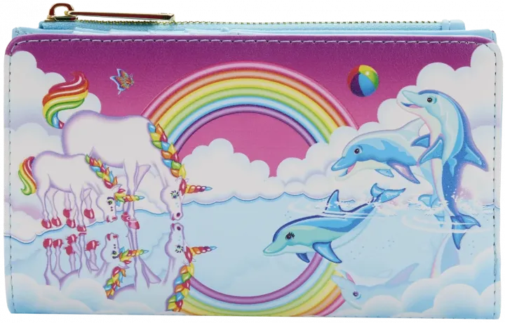 Portefeuille à rabat Lisa Frank Unicorn Reflection Loungefly