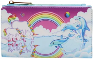 Portefeuille à rabat Lisa Frank Unicorn Reflection Loungefly