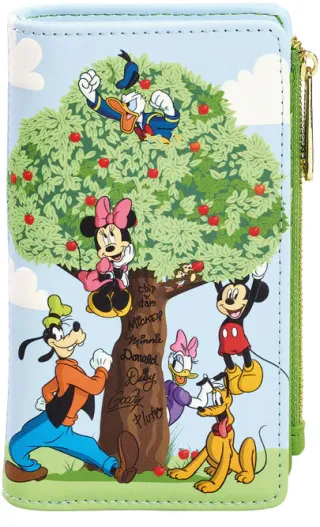 Portefeuille à rabat Mickey et ses Amis Pommier Loungefly