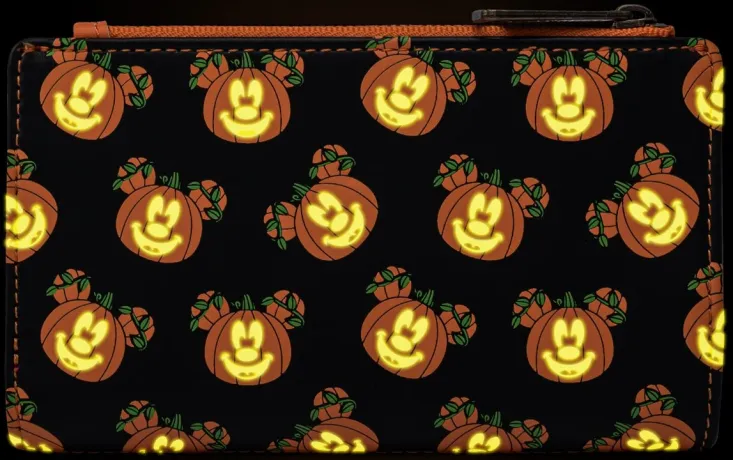 Portefeuille à rabat Mickey-O-Lantern Glow Loungefly