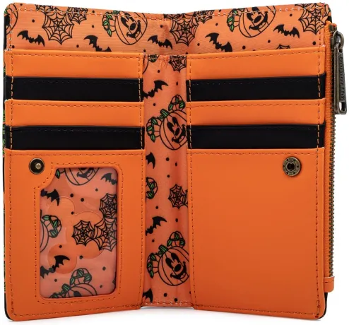 Portefeuille à rabat Mickey-O-Lantern Glow Loungefly