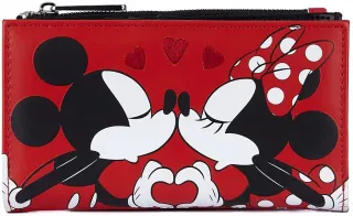 Portefeuille à rabat Mickey et Minnie Mouse Saint-Valentin Loungefly