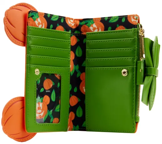 Portefeuille à rabat Minnie Citrouille Glow Cosplay Loungefly