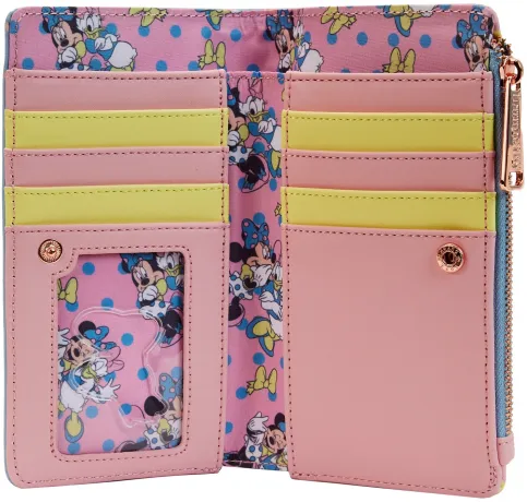 Portefeuille à rabat Minnie et Daisy Pastel à Pois Loungefly