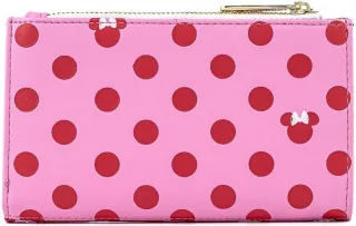 Portefeuille à rabat Minnie Mouse à Pois Rose Loungefly