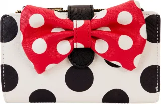 Portefeuille à rabat Minnie Mouse Classique à pois Loungefly