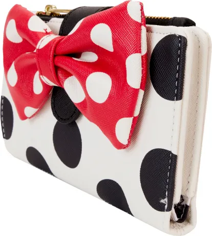 Portefeuille à rabat Minnie Mouse Classique à pois Loungefly