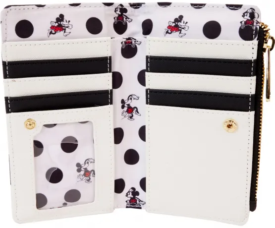 Portefeuille à rabat Minnie Mouse Classique à pois Loungefly