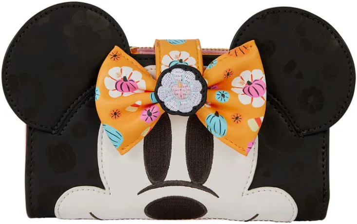 Portefeuille à rabat Minnie Mouse Cosplay Floral Loungefly