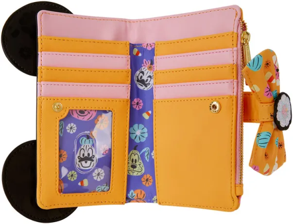Portefeuille à rabat Minnie Mouse Cosplay Floral Loungefly
