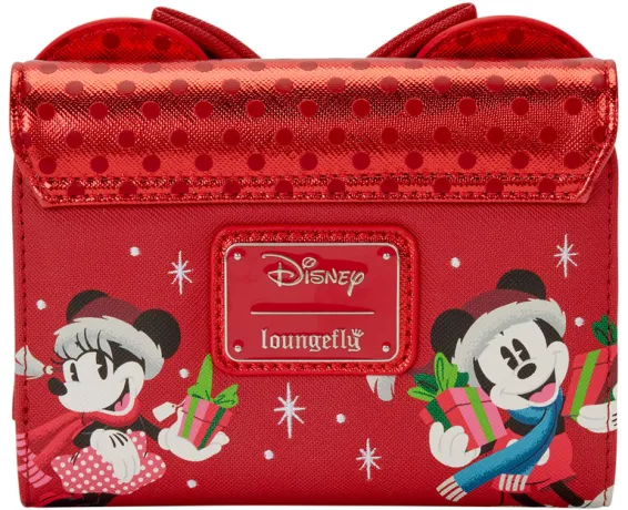 Portefeuille à rabat Minnie Mouse Décoration Noël Loungefly