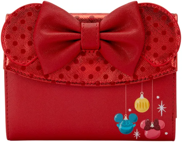 Portefeuille à rabat Minnie Mouse Décoration Noël Loungefly