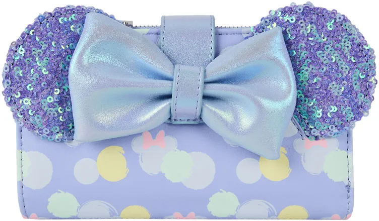 Portefeuille à rabat Minnie Mouse Iridescent Sequin Loungefly
