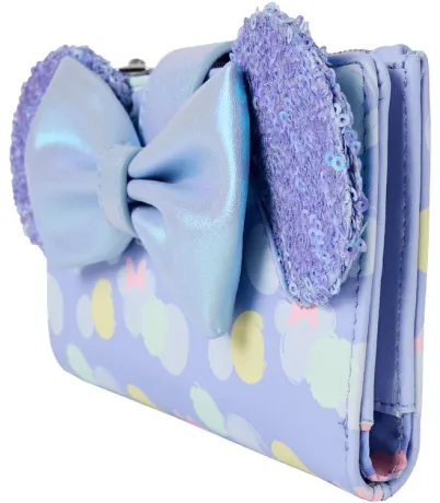Portefeuille à rabat Minnie Mouse Iridescent Sequin Loungefly