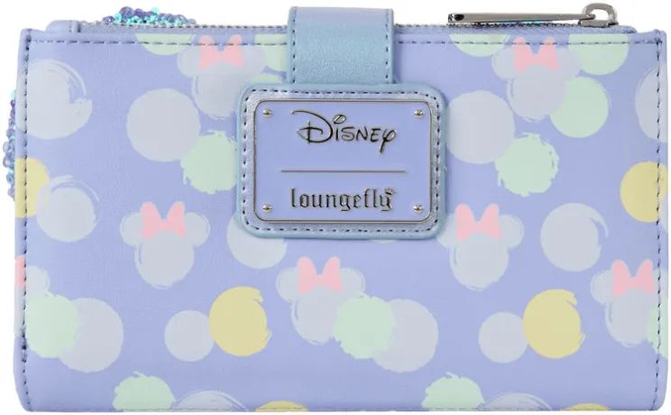 Portefeuille à rabat Minnie Mouse Iridescent Sequin Loungefly