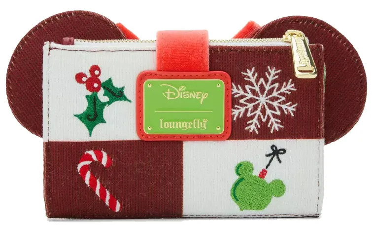 Portefeuille à rabat Minnie Mouse Pull de Noël Loungefly