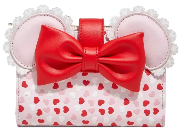 Portefeuille à rabat Minnie Mouse Saint Valentin Parfumé Loungefly