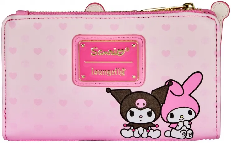 Portefeuille à rabat My Melody et Kuromi Loungefly