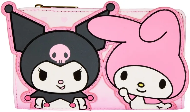 Portefeuille à rabat My Melody et Kuromi Loungefly