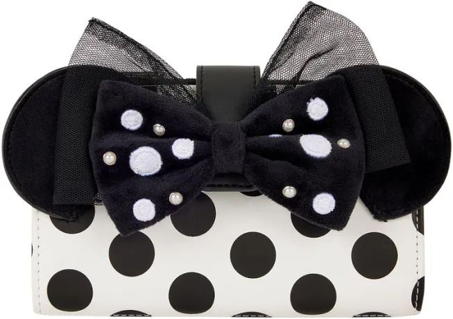 Portefeuille à rabat Pois et Perles Minnie Mouse Loungefly