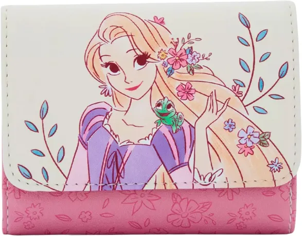 Portefeuille à rabat Raiponce Fleurs Loungefly