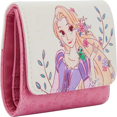 Portefeuille à rabat Raiponce Fleurs Loungefly