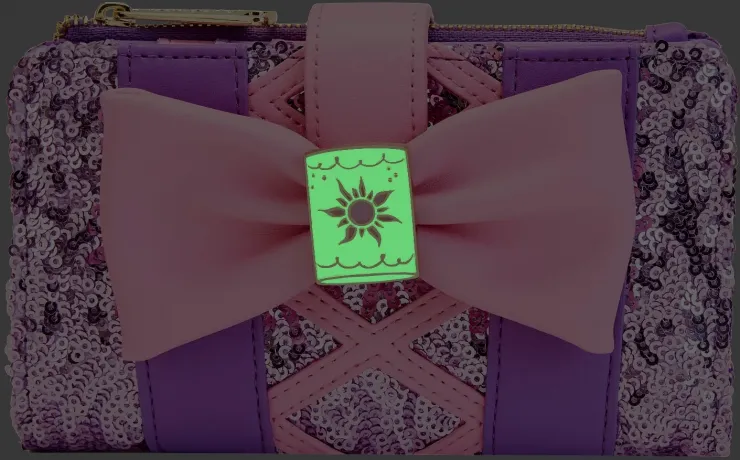 Portefeuille à rabat Raiponce Sequin Glow Loungefly