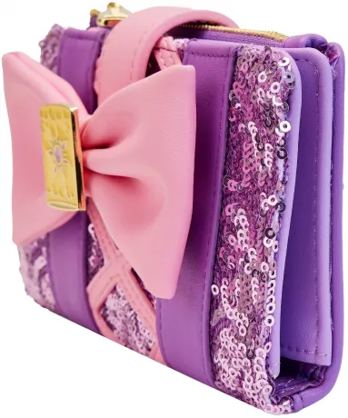Portefeuille à rabat Raiponce Sequin Glow Loungefly