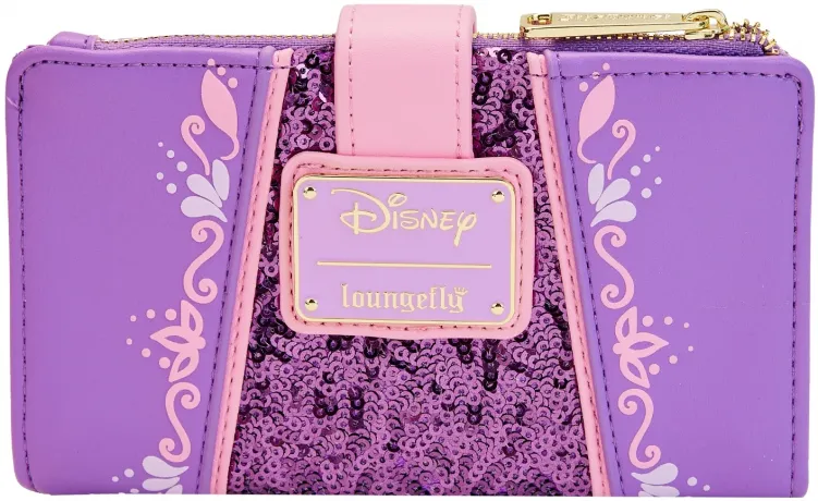 Portefeuille à rabat Raiponce Sequin Glow Loungefly