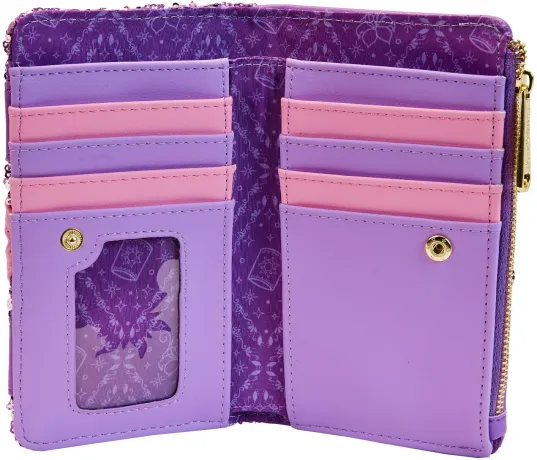 Portefeuille à rabat Raiponce Sequin Glow Loungefly