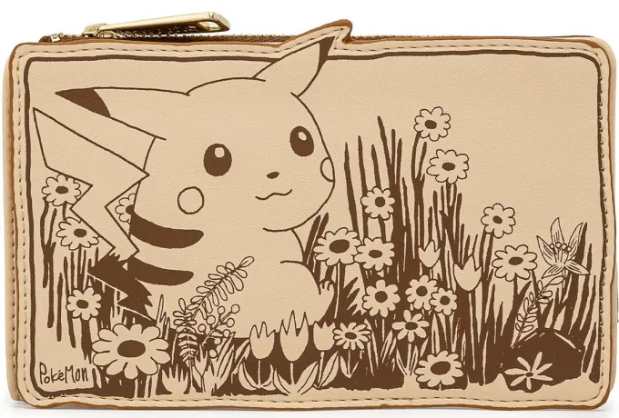 Portefeuille à rabat Pikachu Sépia Loungefly