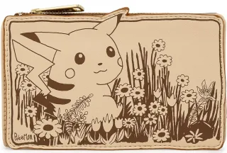 Portefeuille à rabat Pikachu Sépia Loungefly