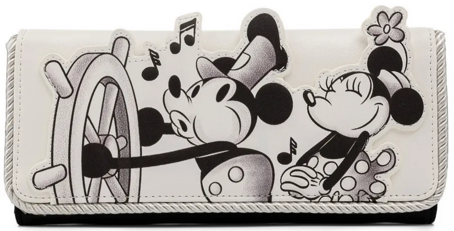 Portefeuille à rabat Steamboat Willie Croisière Musicale Loungefly