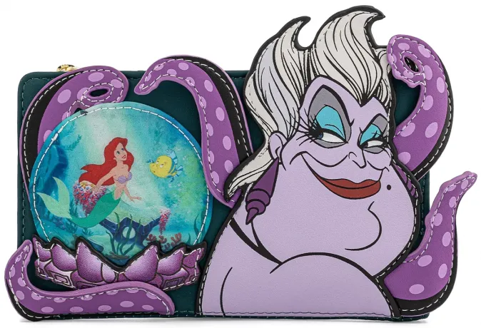 Portefeuille à rabat Ursula Boule de Cristal Villains Scène Loungefly