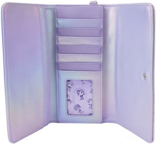 Portefeuille à rabat Violet Pop! By Loungefly Logo Iridescent Loungefly