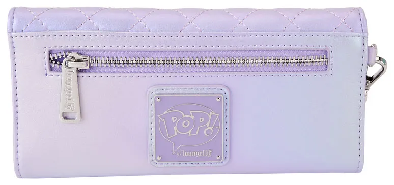 Portefeuille à rabat Violet Pop! By Loungefly Logo Iridescent Loungefly