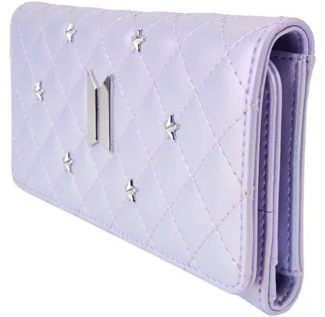 Portefeuille à rabat Violet Pop! By Loungefly Logo Iridescent Loungefly