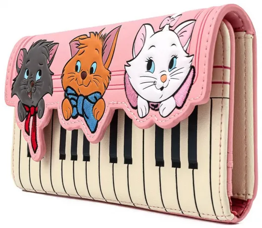 Portefeuille à trois volets Chatons et Piano Loungefly
