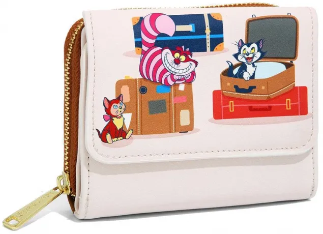 Portefeuille à trois volets Chats de Disney en Voyage avec Valises Loungefly