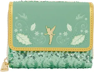 Portefeuille à trois volets Fée Clochette Sequin Loungefly