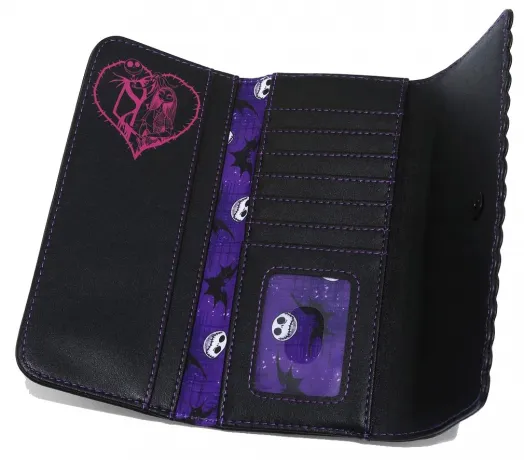 Portefeuille à trois volets Jack et Sally Colline en Spirale Loungefly