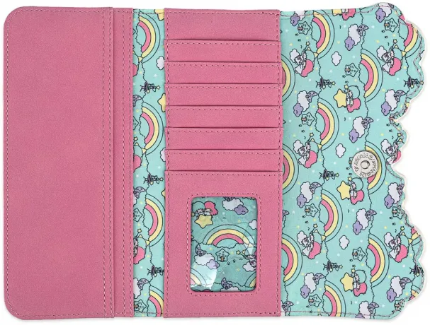 Portefeuille à trois volets Little Twin Stars Rainbow Cloud Loungefly