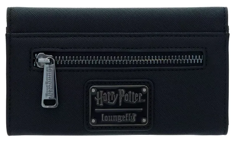 Portefeuille à trois volets Noir Baguette de sureau Loungefly