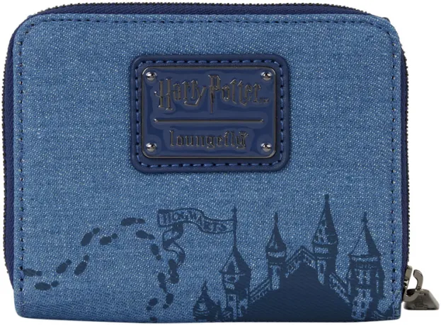 Portefeuille à trois volets Poudlard Denim Loungefly