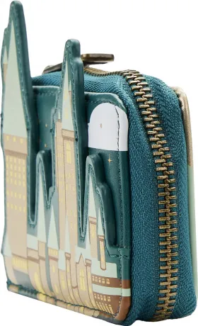 Portefeuille Accordéon Château de Poudlard Doré Loungefly