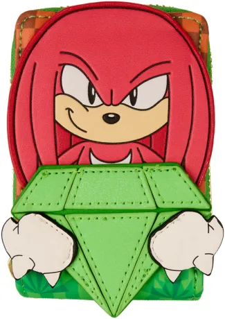 Portefeuille Accordéon Knuckles Émeraudes Loungefly