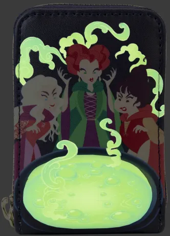 Portefeuille Accordéon Les Sœurs Sanderson Chaudron Glow Loungefly