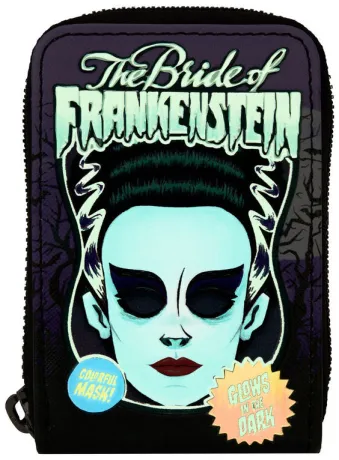 Portefeuille Accordéon Masque La Fiancée de Frankenstein Glow Loungefly