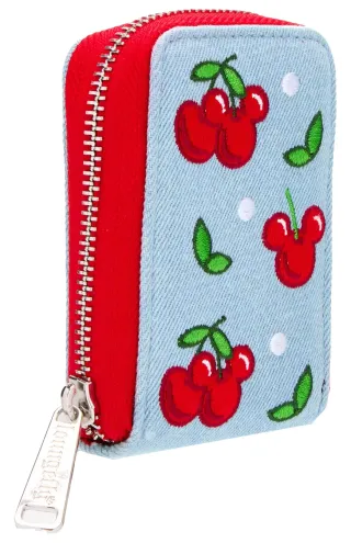 Portefeuille Accordéon Mickey Mouse Cerises Denim Loungefly