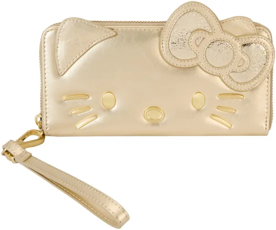 Portefeuille avec Bracelet Hello Kitty 50ème Anniversaire Or Loungefly